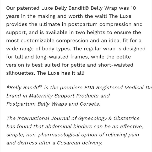 Luxe Postpartum Belly Wrap size small with the extender. - Picture 8 of 8